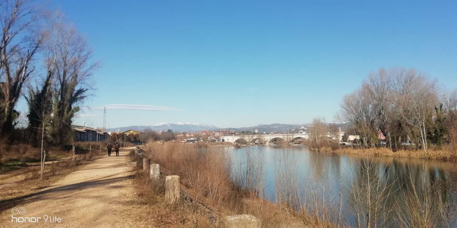 Il percorso dopo il ponte della ferrovia